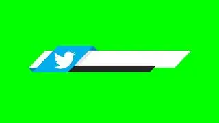 Twitter Lower Third Green Screen 