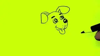 Hand Drawing Dog Sketch Copyright Free Green Screen #greeneffectdrawing #green