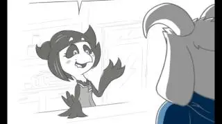 Комикс undertale Птичий флирт