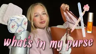 ASMR ~ what’s in my purse !! ⋆.ೃ࿔*:･🎐🩰🎀