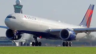 30 HEAVY TAKE OFFS | A330NEO, B747F, A350, B787, B777 | Amsterdam Schiphol Airport Spotting