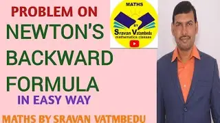 NEWTON'S BACKWARD FORMULA IN TELUGU 