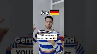 YOU helped me say the German ch sound 😳! (German pronunciation) 