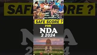 What is the minimum marks required to clear NDA 2 2024😱 #nda22024 #nda safe score #ndaexam