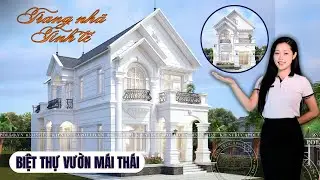 CHIÊM NGƯỠNG|| Mẫu Nhà Biệt Thự Mái Thái 2 Tầng Trang Nhã & Tinh Tế