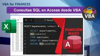 VBA Excel Consultas SQL en Access Cap # 3