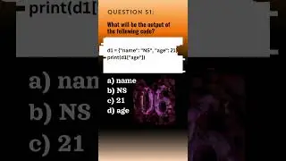 Python Qn. 51 | Python Questions and Answers | Tech NS Arena #programmingquiz