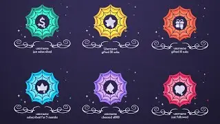 FREE Animated Halloween Twitch Stream Alerts F2U
