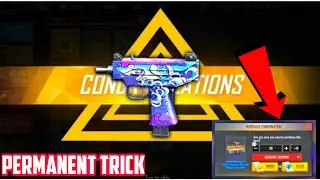 Uzi gun skin permanent trick using gold | Uzi gun skin