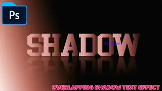 Create Shadow Effect in Photoshop | Overlapping Text Effect With Reflection