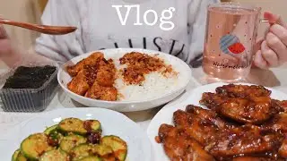 VLOG 🥟 Burning my Dumplings Again 😓 Cooking Honey Glazed Salmon, Kitsune Udon, Inari Sushi 🍣