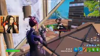 DQ1R SOLO SQUAD 1 VS 4 GAMEPLAY WITH GIRL #43| Fornite