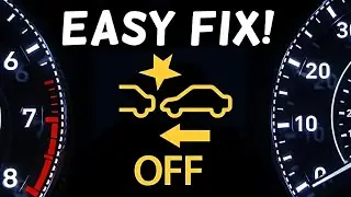 How to Fix & Reset Collision Mitigation Braking Warning Light Stays On or Flashing | CMBS Light On