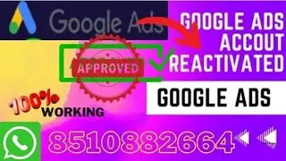 Recover Suspended Google Adwords Accounts | Reactive Unsuspended Google Ads