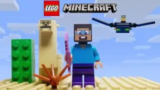 LEGO Minecraft 21251 Steve's Desert Expedition - стоп моушен анимация