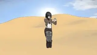 MMD-Mikasa Sinking While Bellydancing