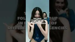 Top 3 most followed kpopgroups in Instagram of each agencies#kpop#kpopshorts#shorts