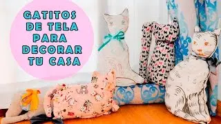 HACER UN GATO DE TELA PARA DECORAR TU CASA