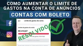 Como Aumentar o Limite De Gastos nas contas de Anúncios Com Boleto - Atualização Facebook 2023