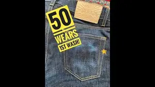 Brave Star Raw Selvedge Denim: 50 wears, 1st wash!