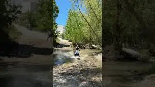 How an #ExpeditionLeader manages water crossings. 😎 #MakeLifeARide #R1300GS #BMWMotorrad