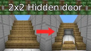2x2 Hidden piston door (Minecraft 1.16.4)