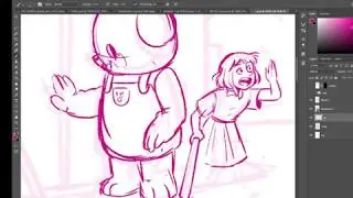Yuna & Kawachan - Comic Inking Live Stream - Book Three (Part One)