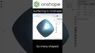 Onshape surfacing with Bezier curves and Boundary surfaces... #Onshape #Surfacing #PTC #Bezier #CAD
