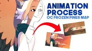 Animation PROCESS || OC Frozen Pine Map 🦉🍎