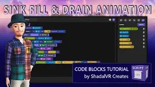 Create a mesmerizing sink animation in Meta Horizon Worlds with code blocks
