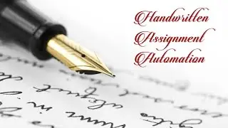 Handwritten assignment automation | Python programming