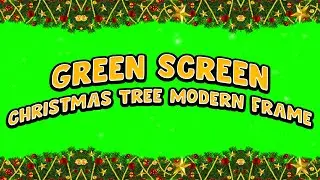 Green Screen - Christmas Tree Modern Frame (GST)