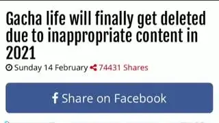 Gacha life getting deleted