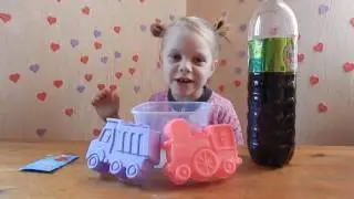 ✽ ЖЕЛЕЙНЫЙ ГРУЗОВИК! Желе из Кока-Колы Паровоз и Грузовик Jelly Coca-Cola Locomotive
