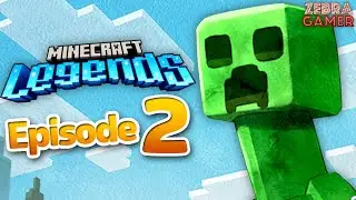 Minecraft Legends Gameplay Walkthrough Part 2 - Joining the Mobs! Creepers, Skeletons, and Zombies!
