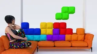Tetris 3D Pillows