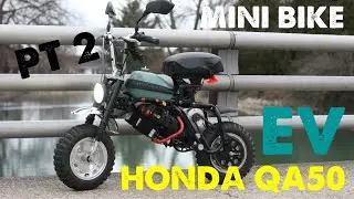EV MINI BIKE! ELECTRIC HONDA QA50 BUILD! Part 2 | HB Garage