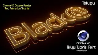 Cinema4D Octane Render Text Animation |Octane Render Tutorial 2020