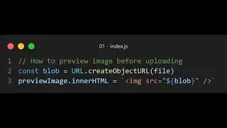 How to preview image before uploading using HTML, CSS, JS