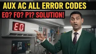 AUX Inverter AC All Error Codes Explained | E0 E1 F0 P1 Complete Solution Guide Urdu/Hindi 