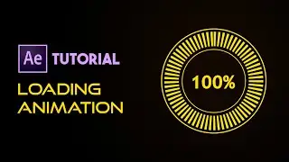 Episode 20   How To Create Loading Bar Animation with Dashes and Percentage in After Effects CC