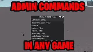 (UPDATED) Roblox ADMIN Commands SCRIPT HACK!  Noclip, Fly, ESP, Godmode! | (ALL GAMES)