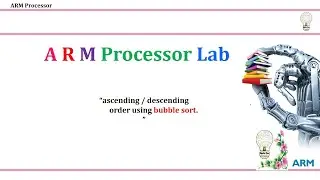 Ascending  or Descending  order using bubble sort ARM LPC1767 Assembly Language program