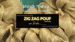EASY Zig Zag Wreath | Criss Cross Wreath  | DIY Poof Wreath | Wreaths for Beginners