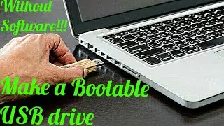 Make a Bootable flash without using a software