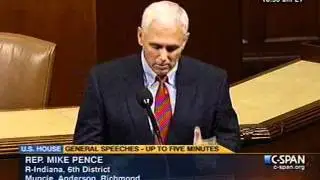 7-7-2011 - Pence on Balanced Budget Amendment to the Constitution