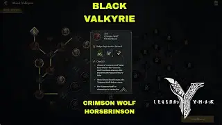 Legend of Ymir - Crimson Wolf Horsbrinson (black Valkyrie) Free Valkyrie real quick