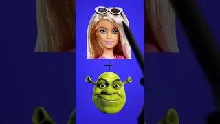 I turned ✨ BARBIE ✨ into SHREK ✨ and she looks so CUTE 🥰 