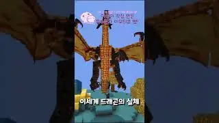 날지 못해 낙사 당하는 드래곤이 있다? 드래곤 마운트 [마인크래프트] #shorts