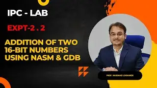 Assembly program of  addition of16 bit number using NASM and GDB